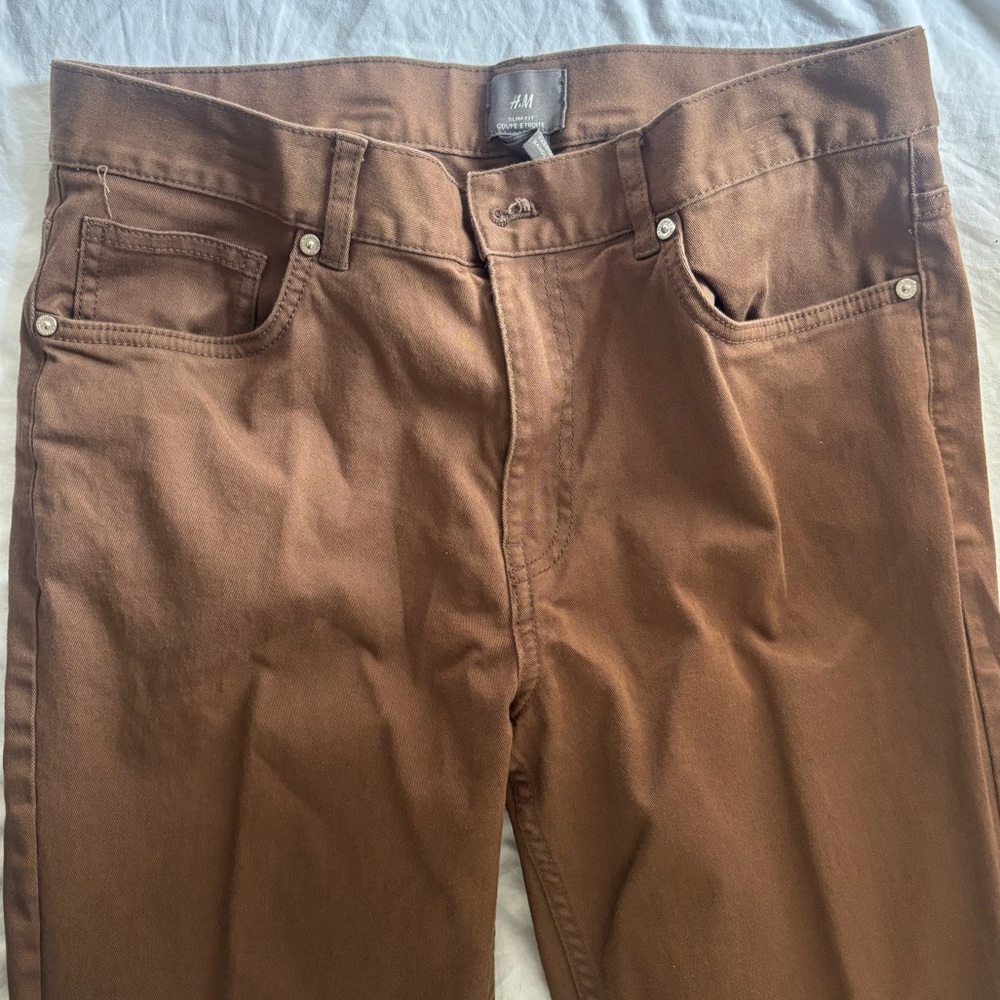 h&m brown men’s jeans